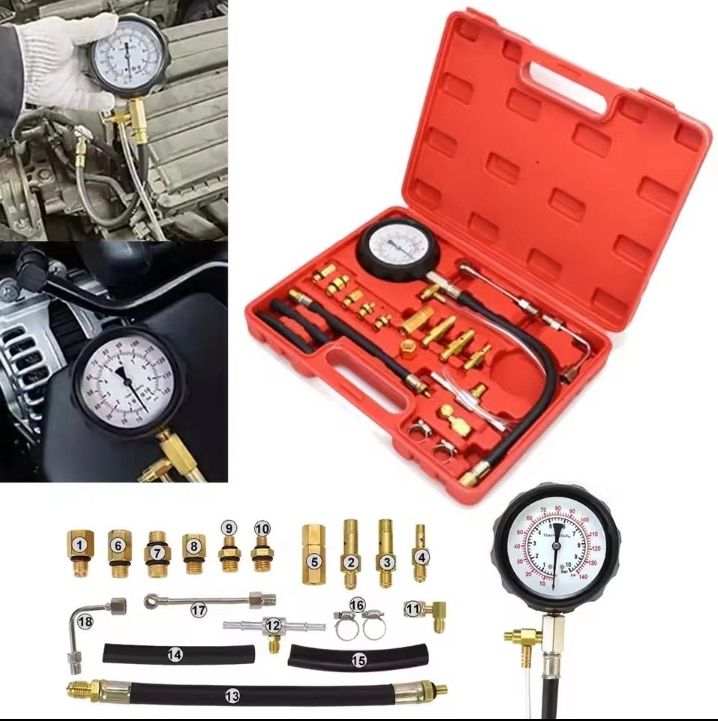 Compressietester Set voor Benzinemotoren, Ophalen of Verzenden, Nieuw