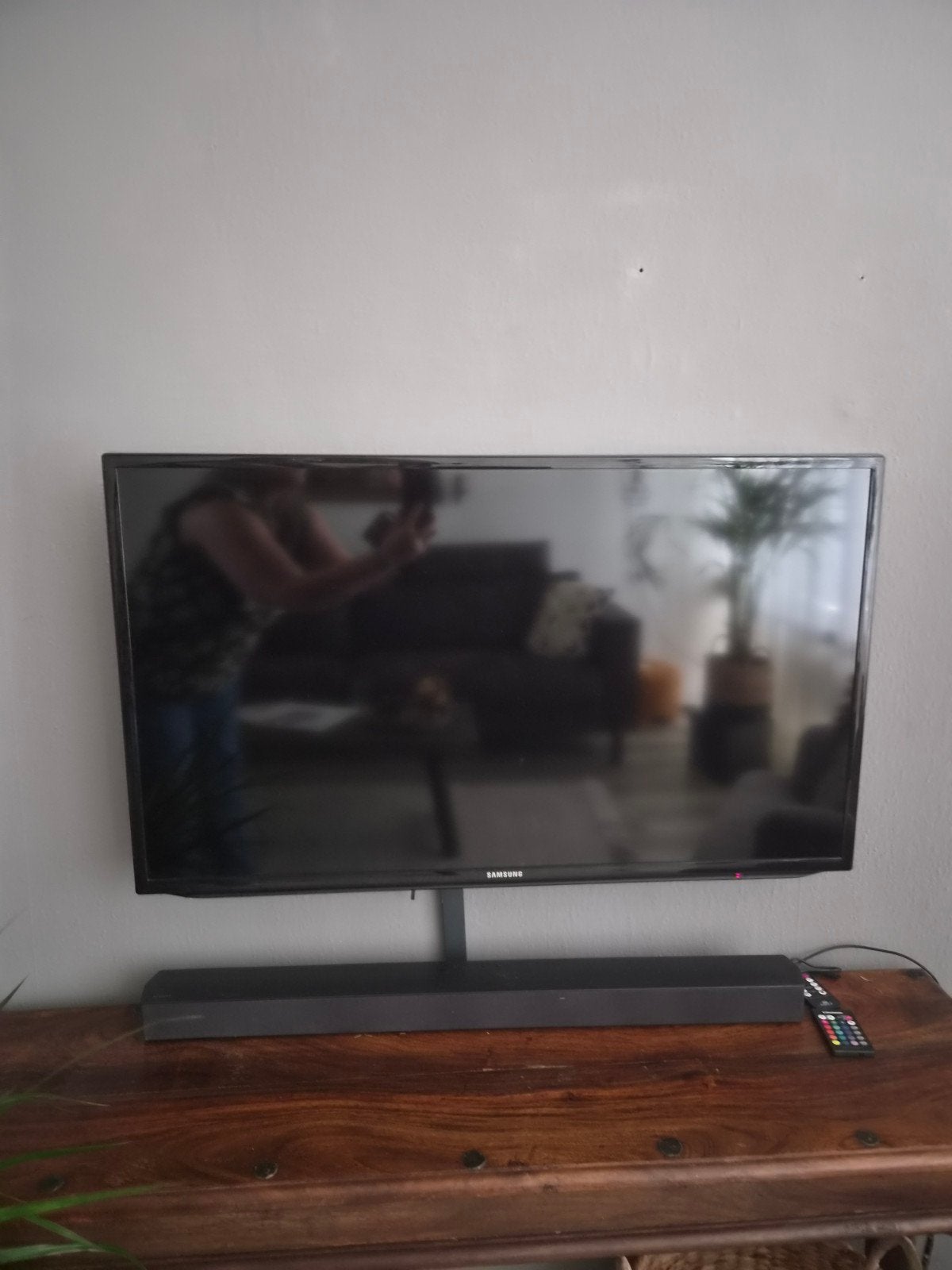 samsung 40 inch tv en samsung soundbar, Ophalen, 50 Hz, Samsung, 100 cm of meer
