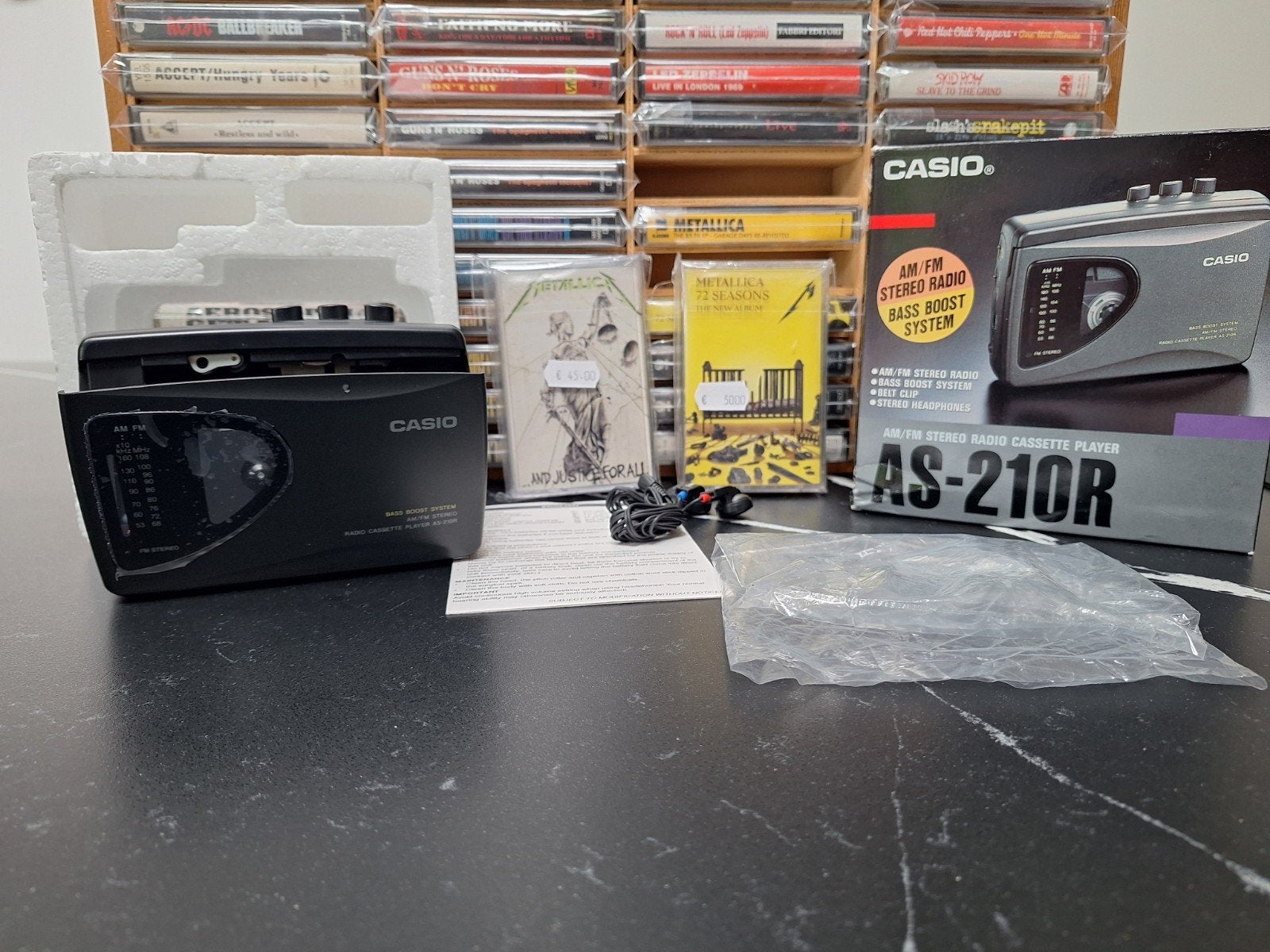 Vintage Casio AS-210R Walkman Nieuw in Doos Jaren '80/'90, Ophalen of Verzenden