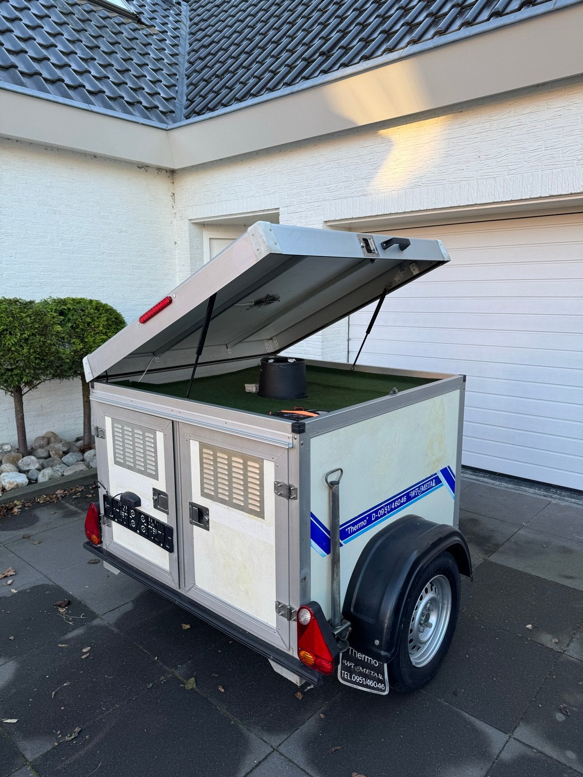 WT-Metall 2-vaks honden aanhangwagen, Auto diversen, Ophalen, Gebruikt