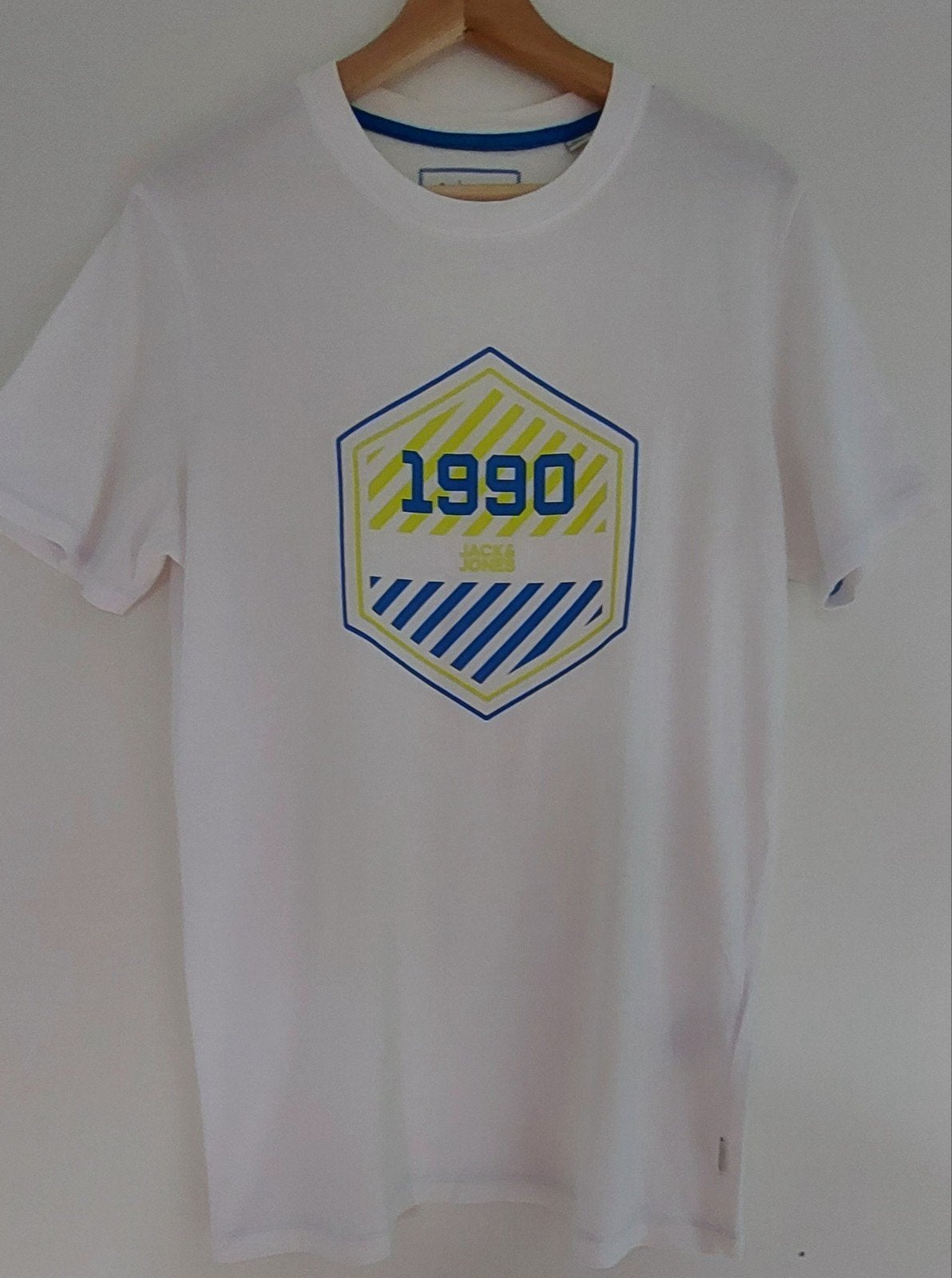 Jack & Jones Core heren t-shirt wit maat L zgan., Kleding | Heren, T-shirts, Maat 52/54 (L), Wit, Ophalen of Verzenden, Zo goed als nieuw