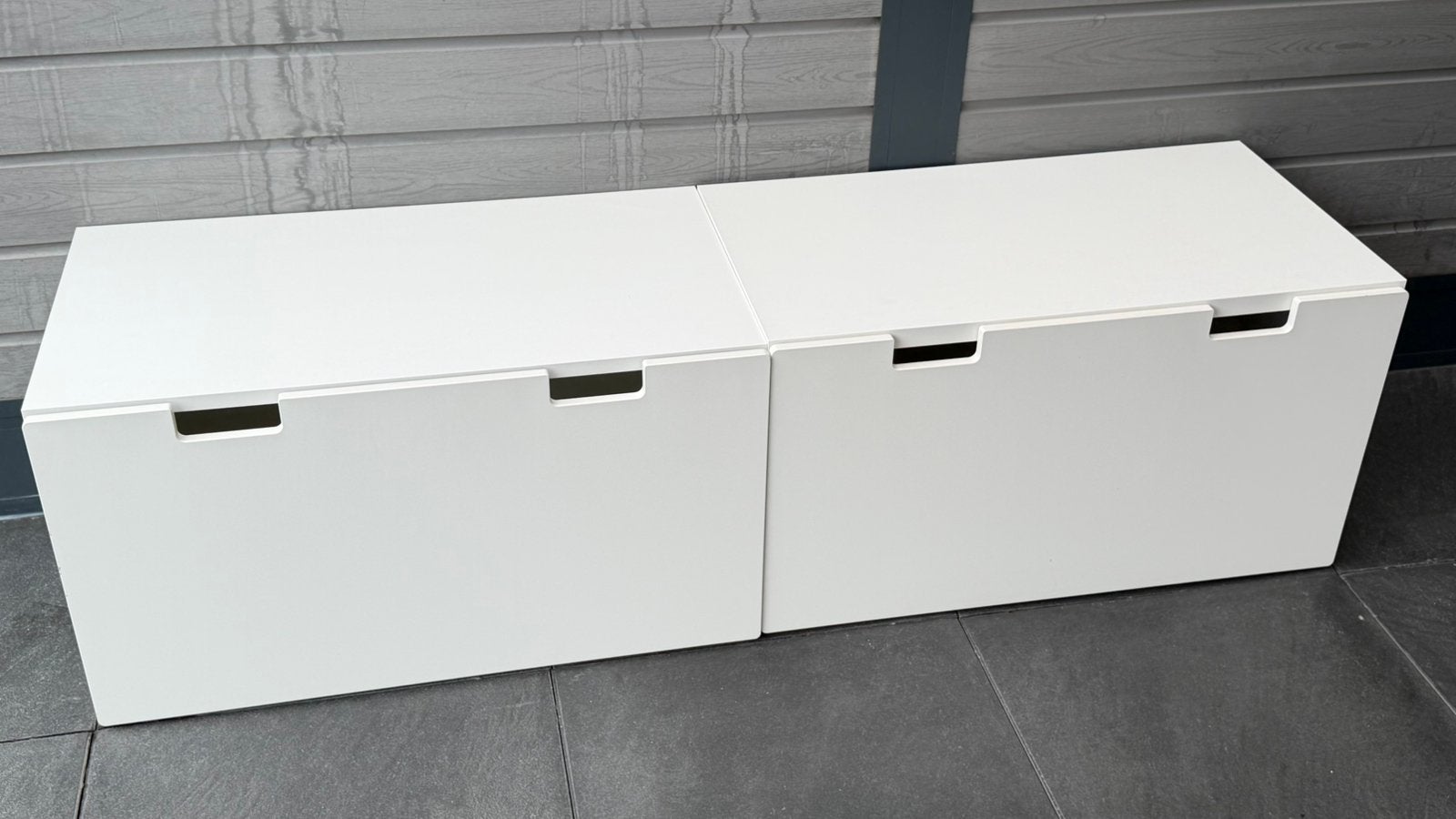 2x ikea SMÅSTAD kist bank, wit, 90x50x48 cm, Huis en Inrichting, Woonaccessoires | Kisten, Ophalen, Gebruikt, 50 tot 100 cm, Minder dan 50 cm