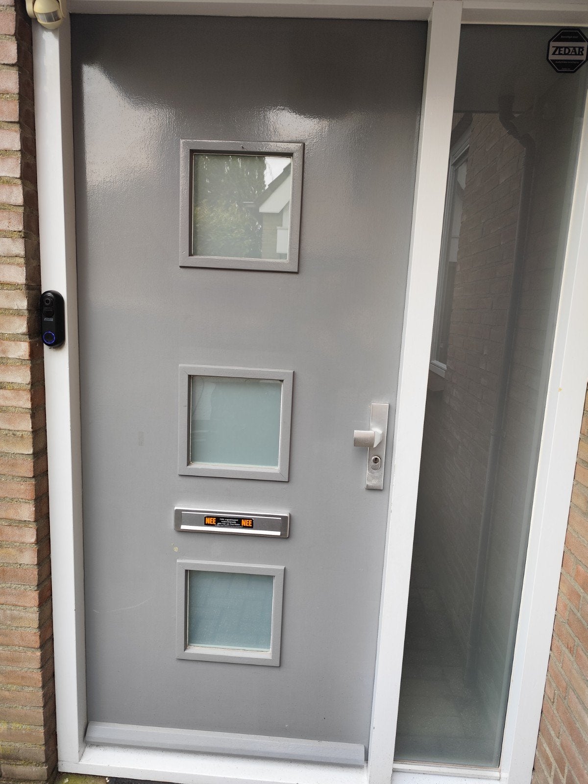 Gebruikte houten deur 93x211.5 cm - 6 jaar oud, Gebruikt, 80 tot 100 cm, Ophalen of Verzenden, Buitendeur
