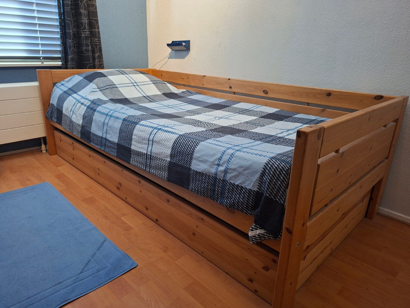 Auping bodem met Lifetime ombouw, 102x206 cm, Ophalen, Eenpersoons, 200 cm, Hout