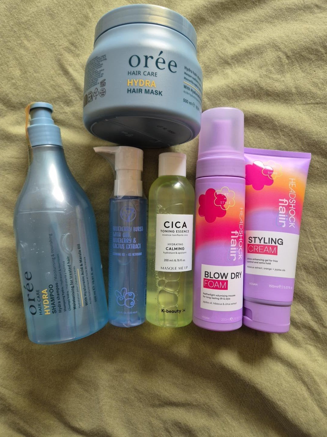 Beauty pakket met 6 nieuwe verzorgingsproducten, Ophalen of Verzenden, Nieuw, Haarverzorger of -hersteller