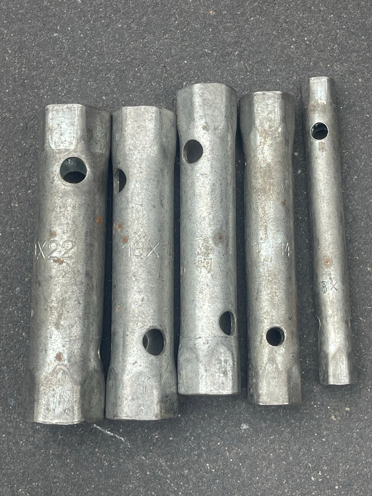 Set van 5 gebruikte dopsleutels (8mm - 22mm), Ophalen of Verzenden, Gebruikt, Sleutel/ratel, Overige merken
