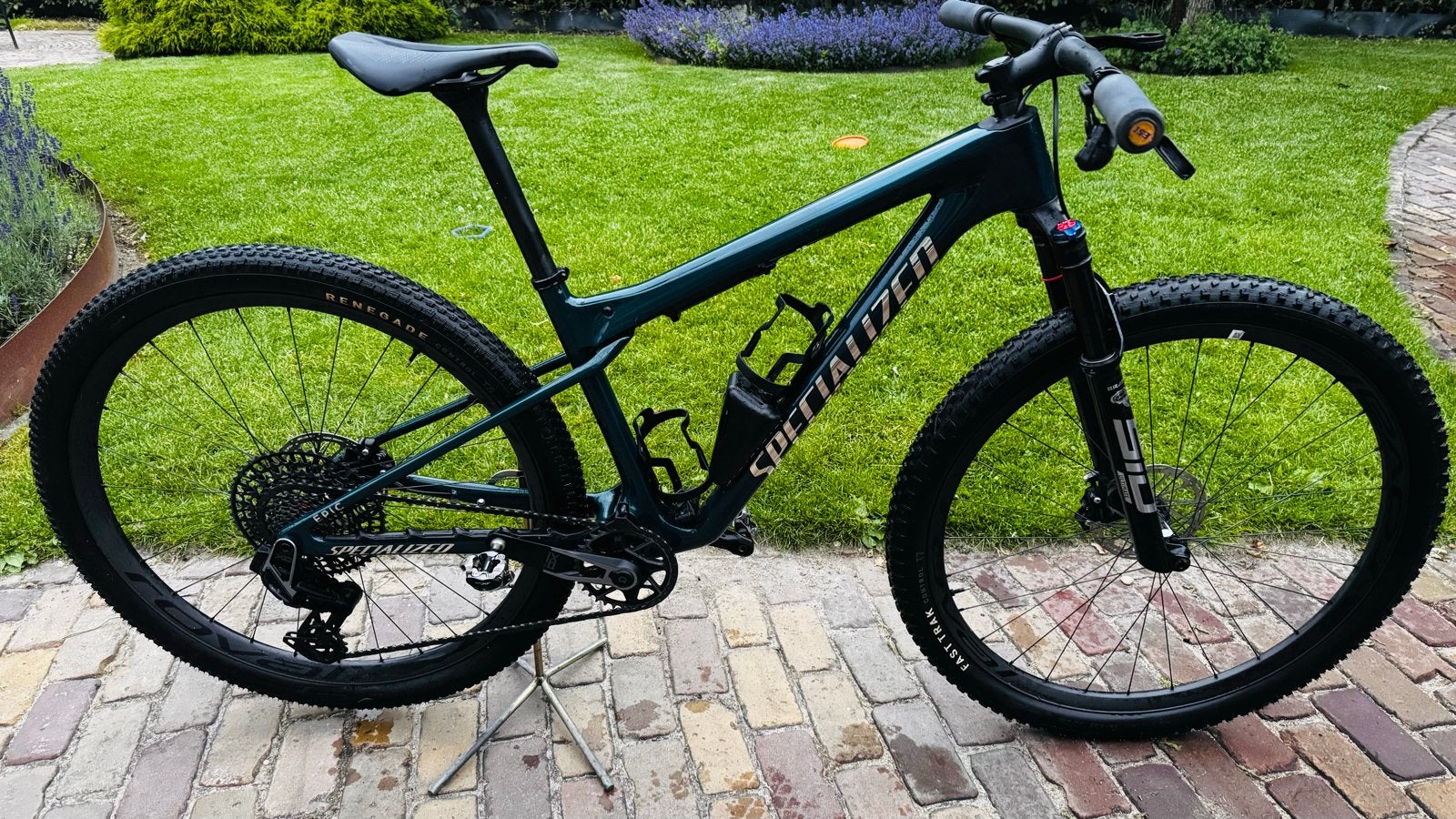 Specialized Epic WC Pro Deep Lake Metallic/Chrome MTB - Medi, 49 tot 53 cm, Zo goed als nieuw, Schijfrem, Ophalen