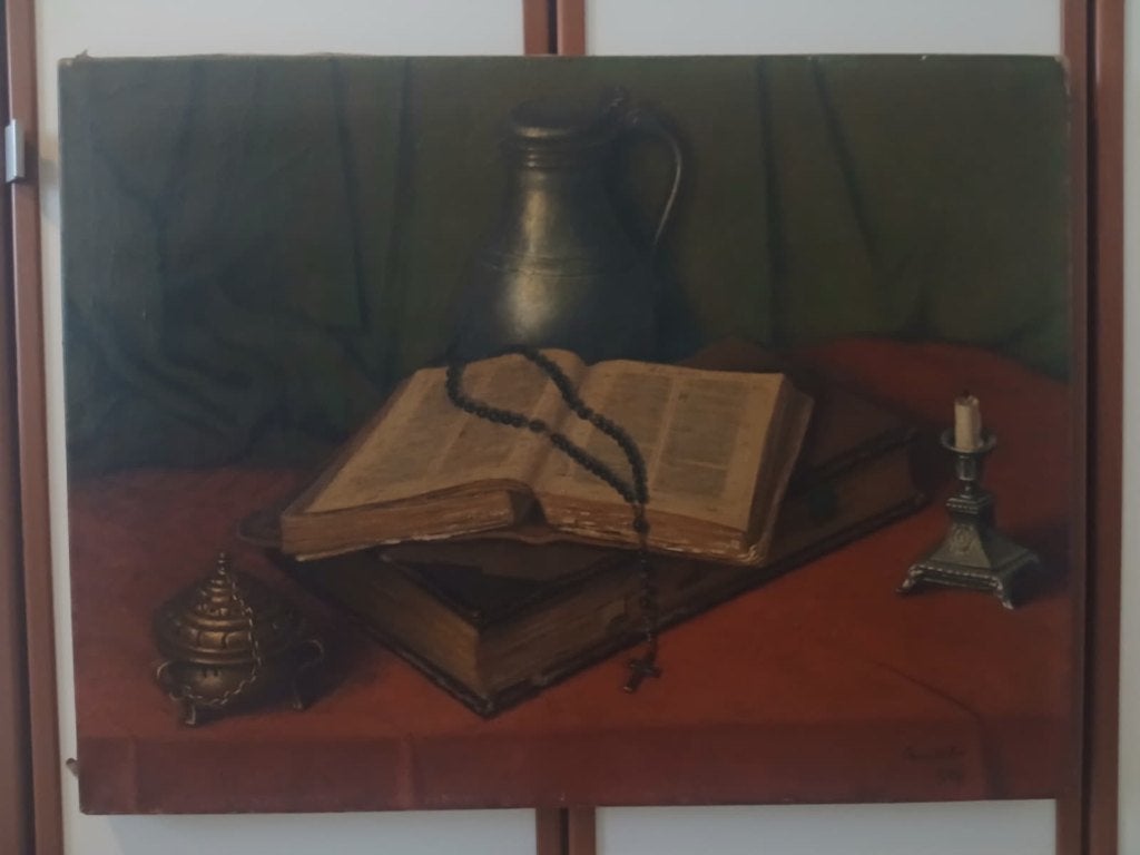 Schilderij Frans van Gaalen, Ophalen, Stilleven