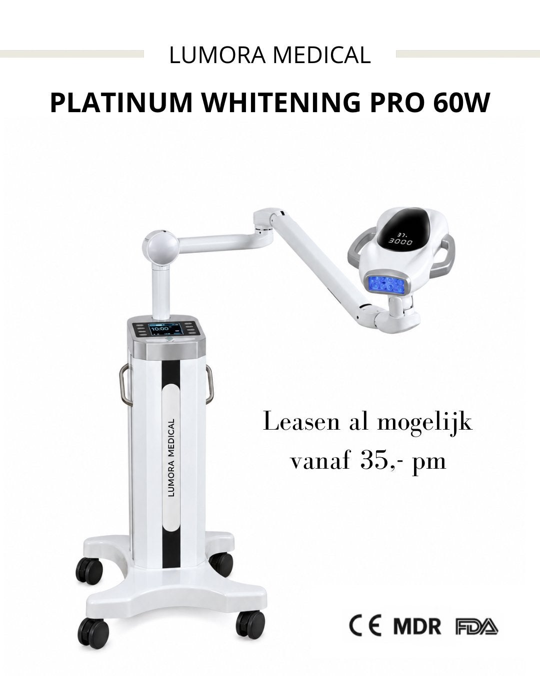 NIEUW! PLATINUM WHITENING bleeklamp inclusief opleiding, Ophalen, Nieuw