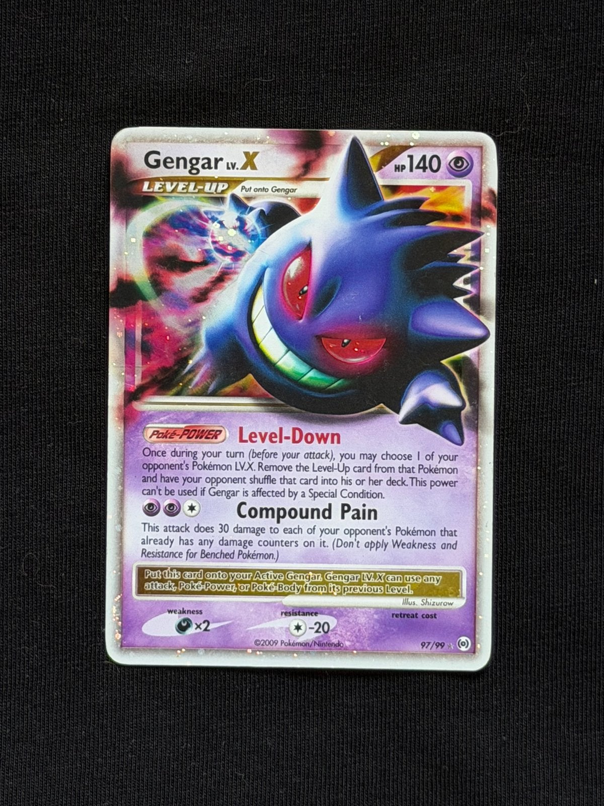 Gengar LV.X | Holo | Arceus | 97/99, Hobby en Vrije tijd, Ophalen of Verzenden, Zo goed als nieuw