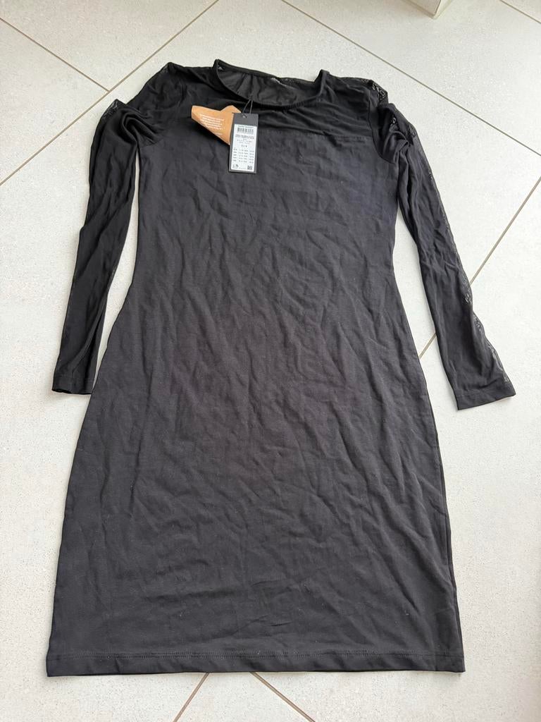 Vero Moda Zwart Mesh Jurkje - Nieuw met kaartje, Zwart, Ophalen of Verzenden, Zo goed als nieuw, Maat 36 (S)