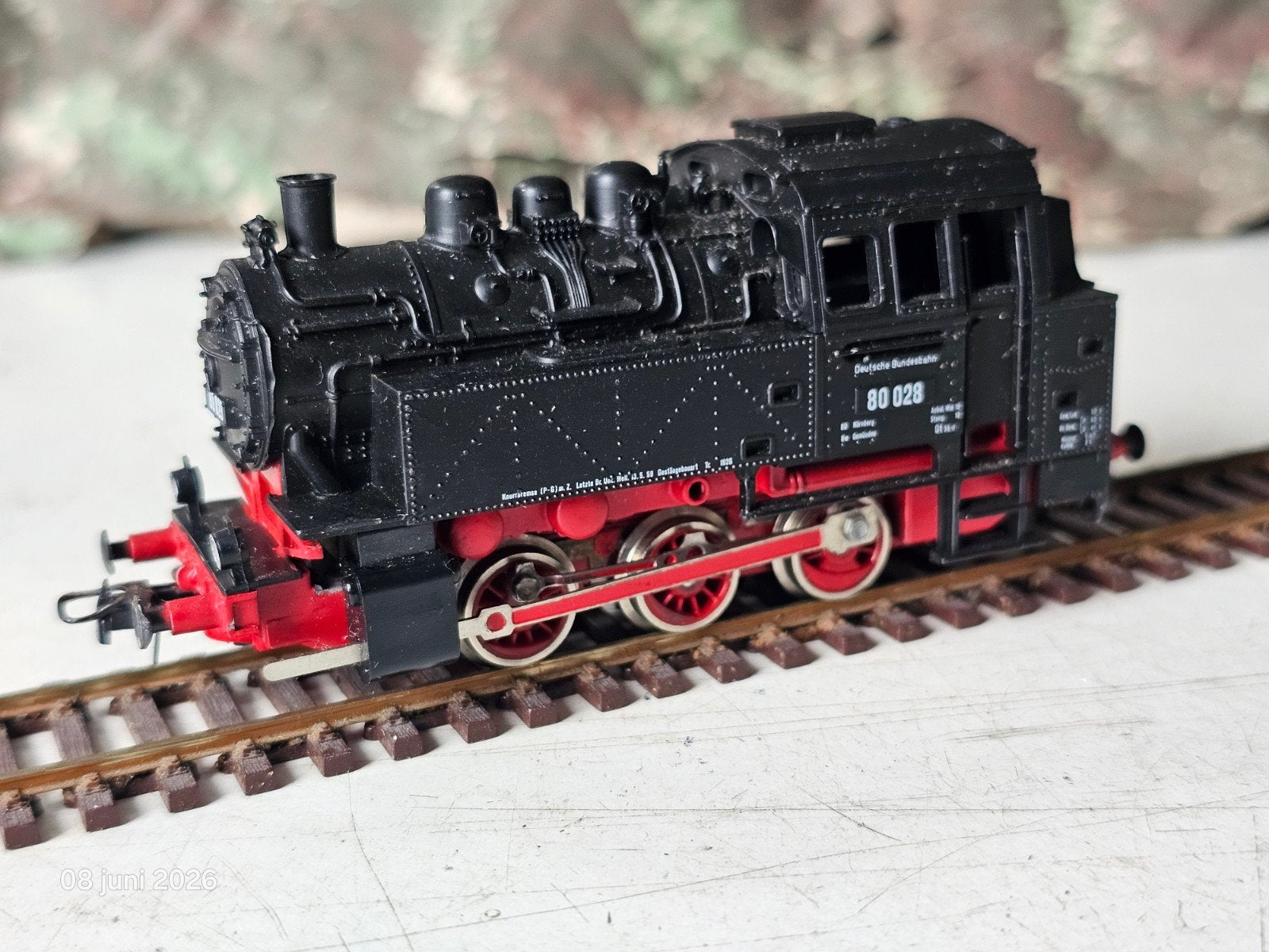Roco H0 Stoomlocomotief BR 80 028 - Deutsche Reichsbahn, Gebruikt, Ophalen of Verzenden, Roco, Gelijkstroom