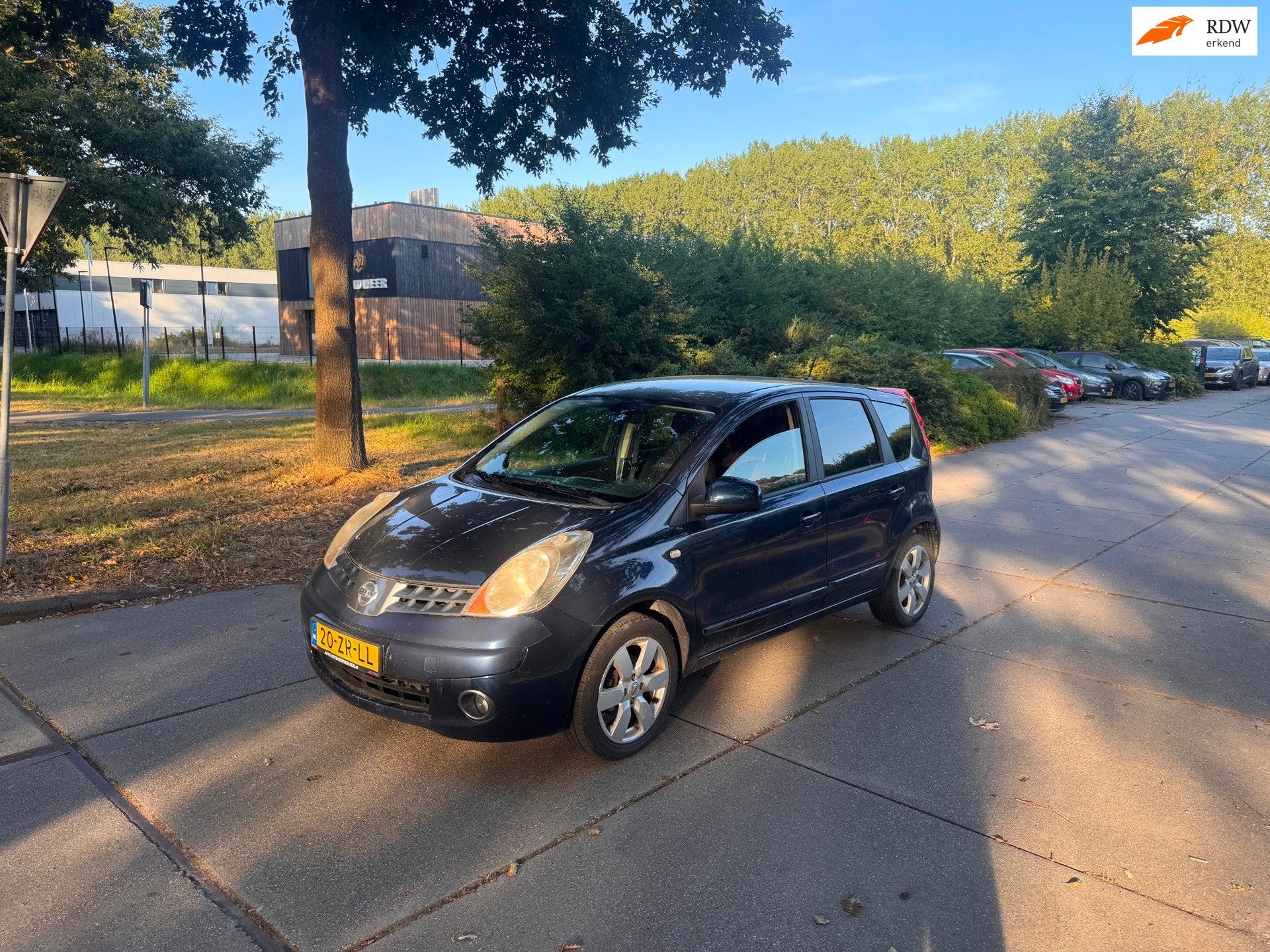 Nissan Note 1.6 Acenta Airco.Airco, Auto's, Voorwielaandrijving, 15 km/l, 4 cilinders, Blauw