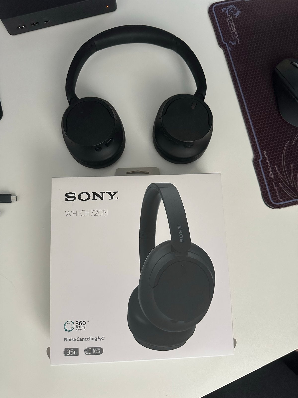 Sony WH-CH720N Noise Cancelling Koptelefoon Zwart, Bluetooth, Ophalen of Verzenden, Zo goed als nieuw, Zwart