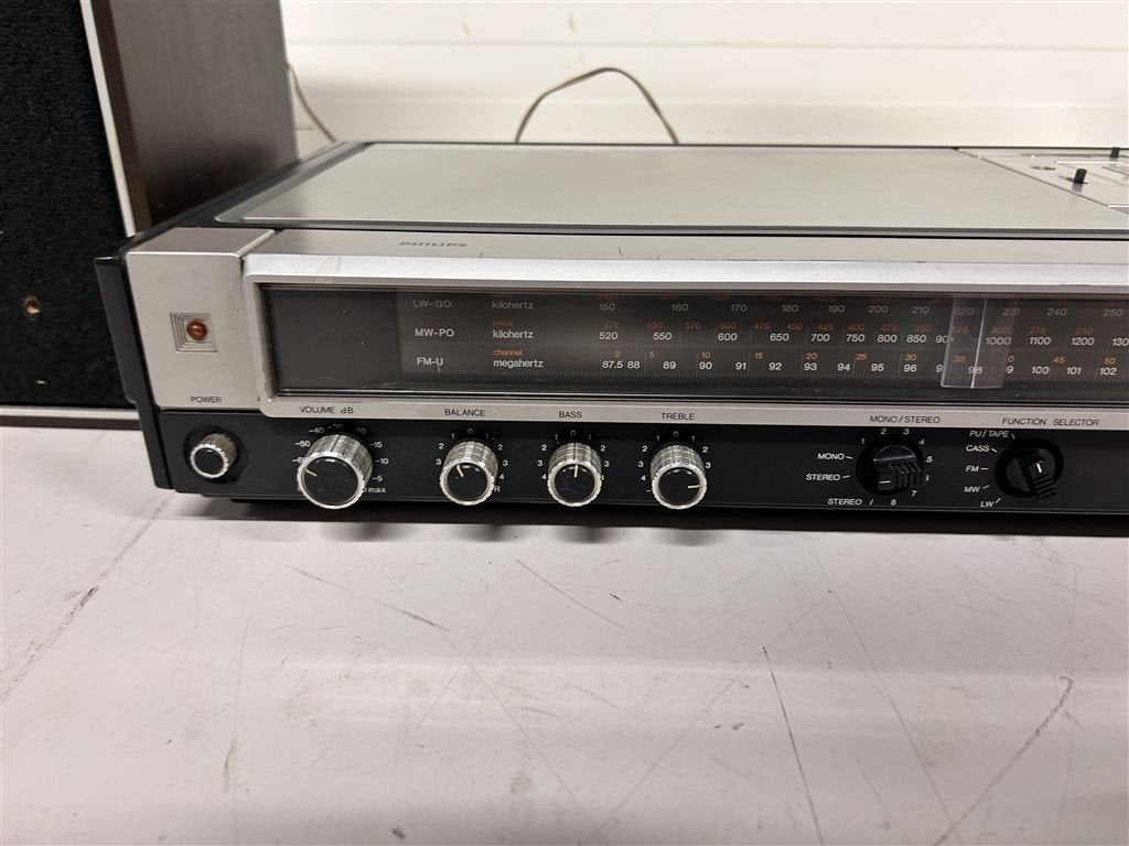 A7537. Philips 871 Mark II cassettedeck plus speakers, Audio, Tv en Foto, Ophalen, Philips