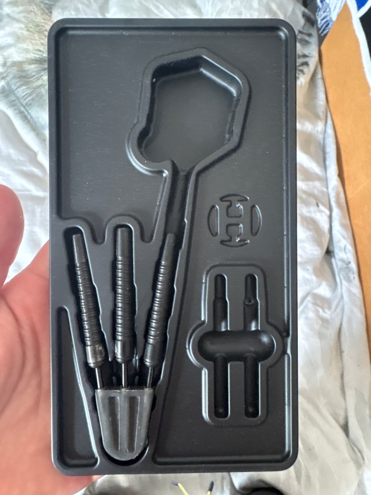 Harrows Supergrip Black Edition Steeltip Darts 26 gram, Ophalen of Verzenden, Zo goed als nieuw, Pijlen