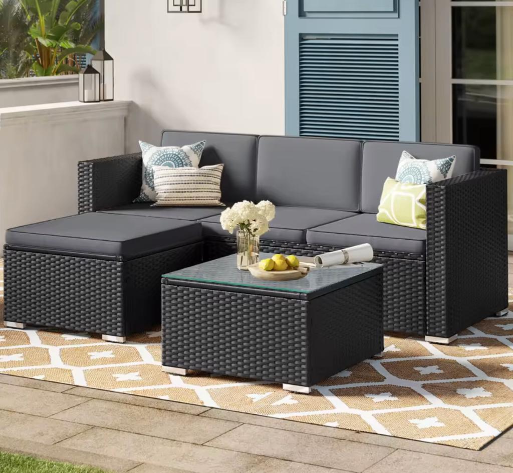 Luxe Loungeset - Voor Binnen/Buiten - Nieuw In Doos, Verzenden, Nieuw, Aluminium, Bank