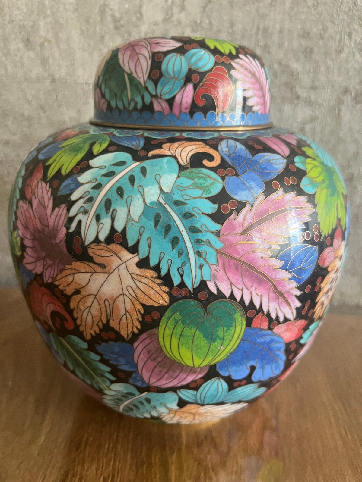 Vintage Chinese Cloisonné gemberpot (2 stuks), Ophalen