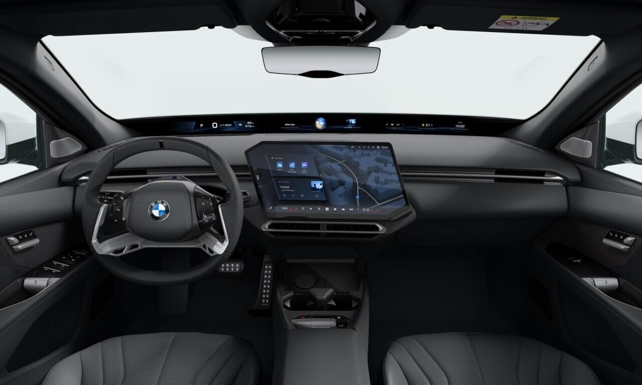 BMW i3 50 xDrive M Sport / Panoramadak / 3D Head-Up / M Mult, Automaat, Zwart, Wit, Leder