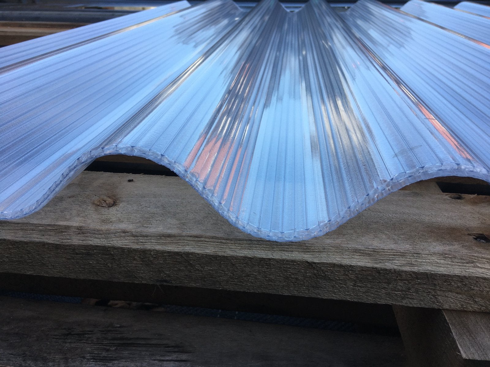 Polycarbonaat golfplaten drie dubbel wandig nieuw goedkoop, Doe-het-zelf en Verbouw, Kunststof, Overige kleuren, Nieuw, Ophalen of Verzenden