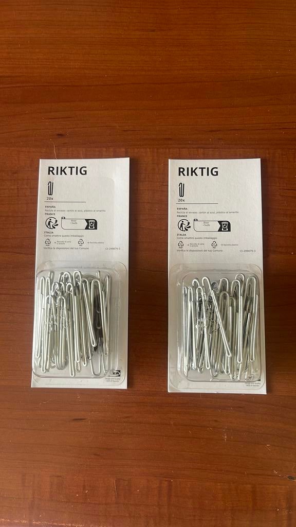 IKEA Riktig gordijnhaken, Ophalen of Verzenden, Nieuw, Minder dan 100 cm