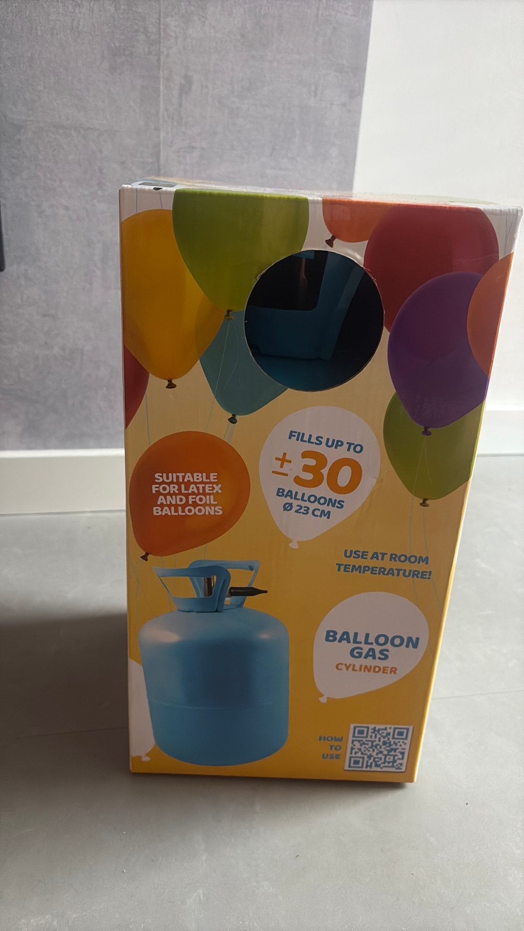 Ballonen helium, Ophalen
