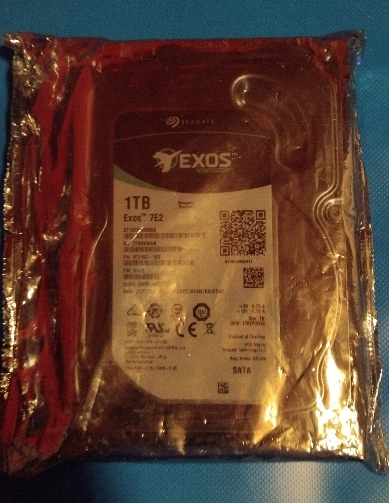 Exos 1TB hard drive, Intern, Nieuw, 4.5 INCH SATA, Ophalen of Verzenden