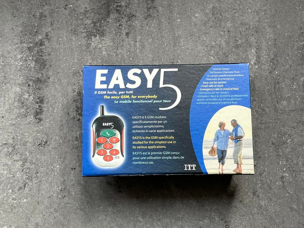 ITT Easy 5 mobiele telefoon voor senioren, Ophalen of Verzenden, Zo goed als nieuw