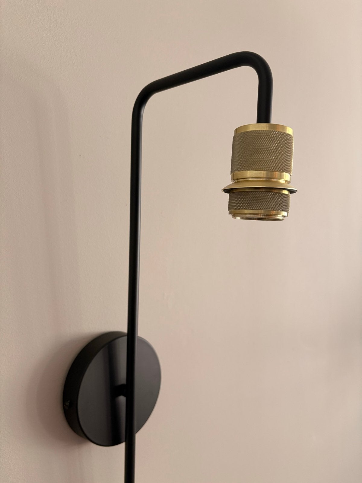 Lumidora Wandlamp 74397 (exclusief glazen bol), Gebruikt, Zwart, Overige merken, Metaal