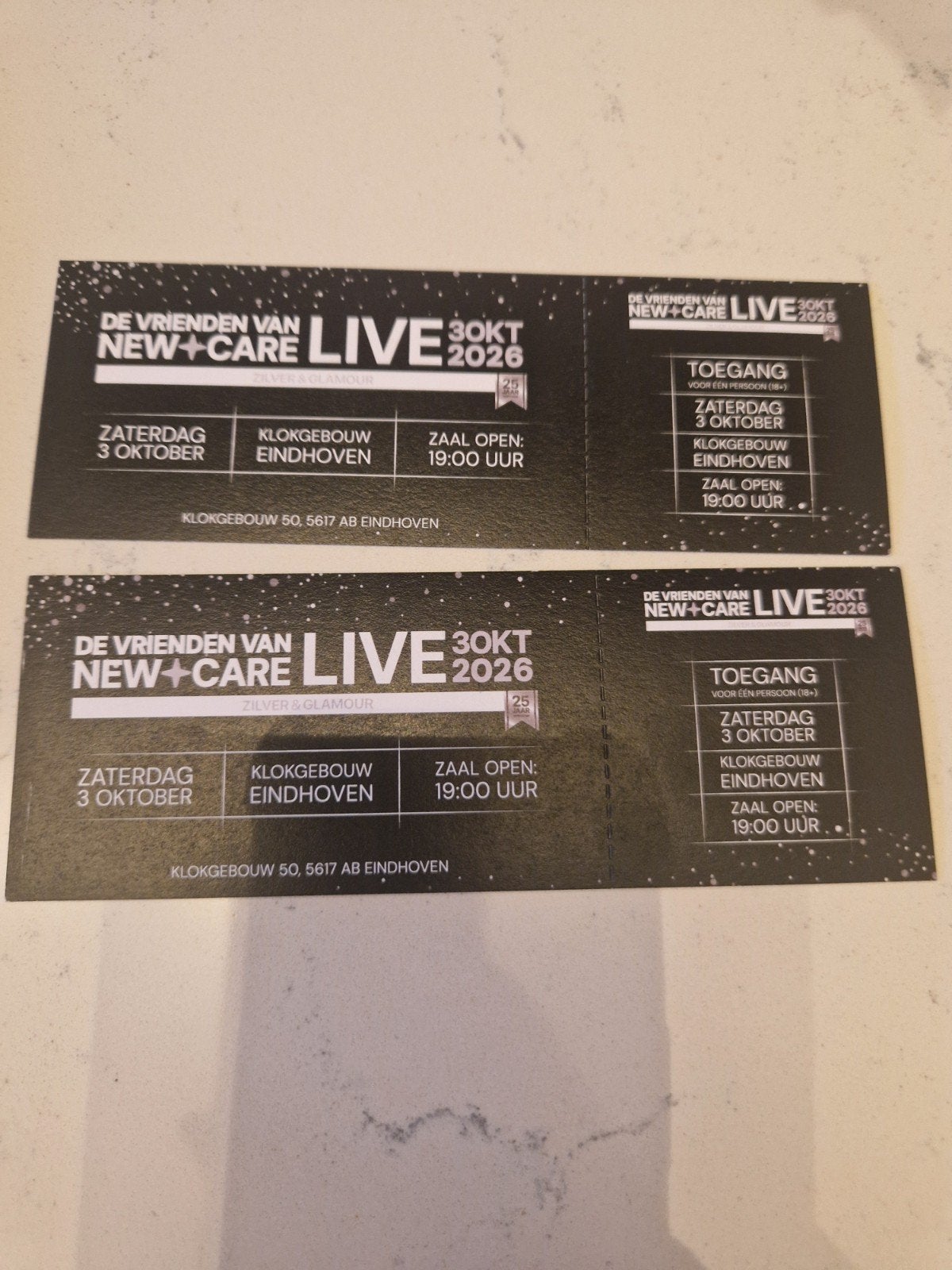 2 tickets ALL-IN 3 OKT EHV, Twee personen, Oktober