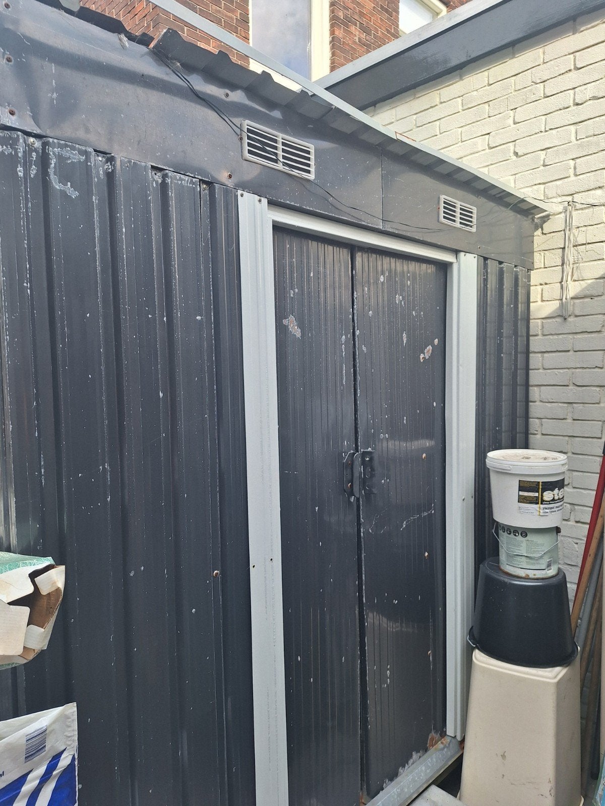 Tuinhuis/ schuur, Ophalen, Gebruikt, Metaal, 250 tot 500 cm