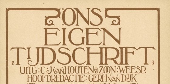 Ons Eigen Tijdschrift 1929 van Houten Chocolade + Eeuwboek, Ophalen of Verzenden