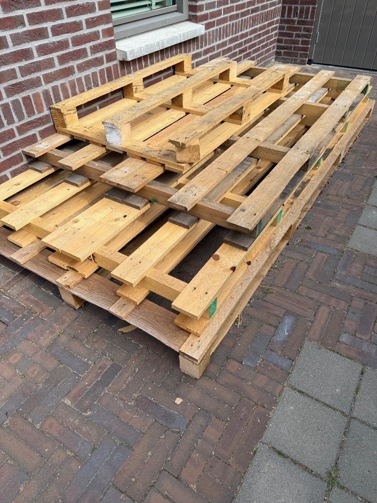4 Pallets, Ophalen, Zo goed als nieuw, 200 tot 250 cm, 50 mm of meer