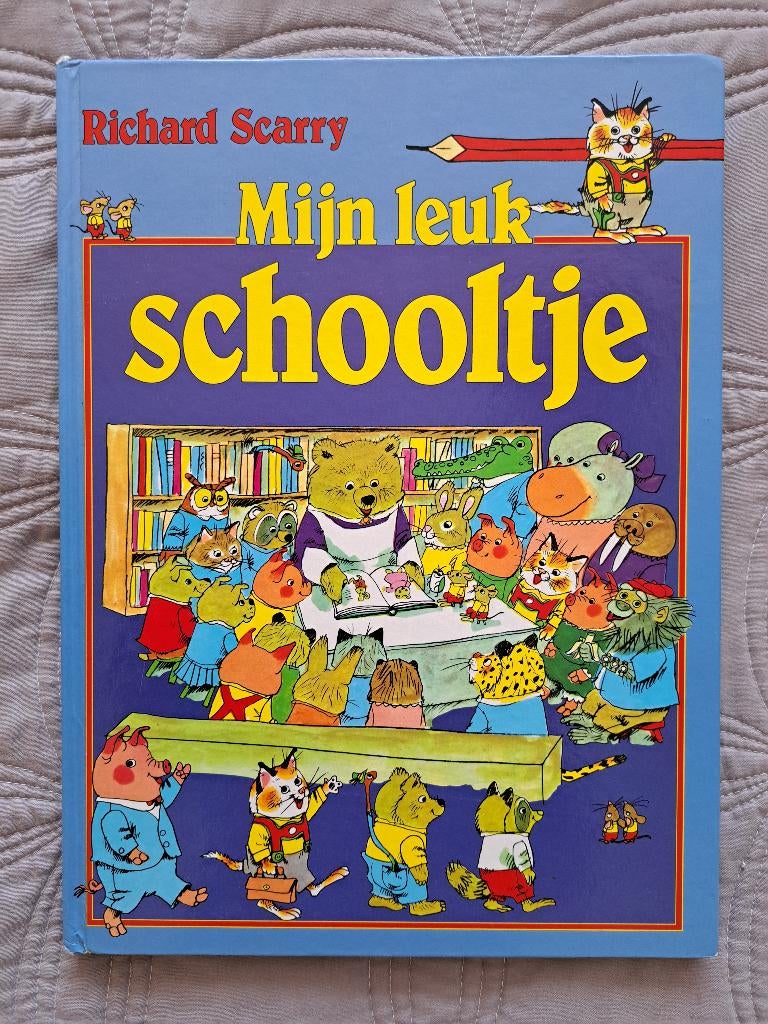 RICHARD SCARRY - MIJN LEUK SCHOOLTJE, Boeken, Ophalen of Verzenden, Gelezen, Richard Scarry, Fictie algemeen