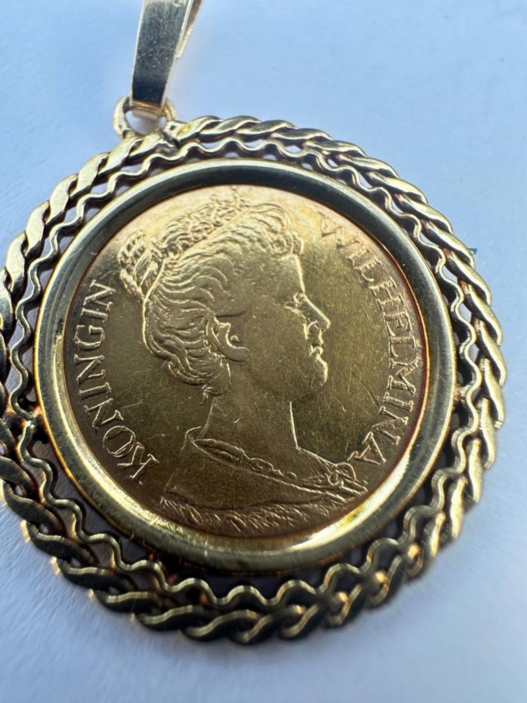 Gouden vijfje 1912., Sieraden, Tassen en Uiterlijk, Ophalen of Verzenden, Goud