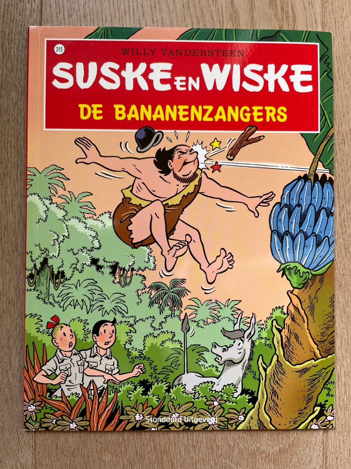 Willy Vandersteen Suske en Wiske nr 315 De bananenzangers, Eén stripboek, Ophalen of Verzenden, Zo goed als nieuw