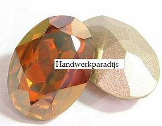 Swarovski 4120 Cr. Copper 18 x 13mm 40 Stuk 0f Per Stuk, Ophalen of Verzenden, Nieuw, Kraal