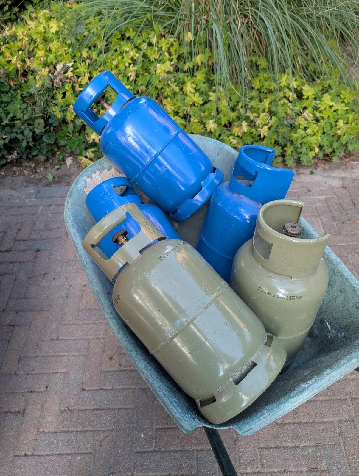 gasfles / gasflessen 6kg, Ophalen, Gebruikt