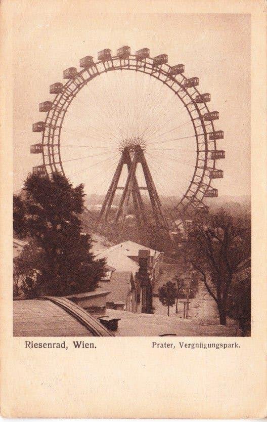 WENEN,- Reuzenrad. Prater.Vergnügunspark. 31-05, Verzamelen, Ophalen of Verzenden, Voor 1920, Ongelopen, Oostenrijk