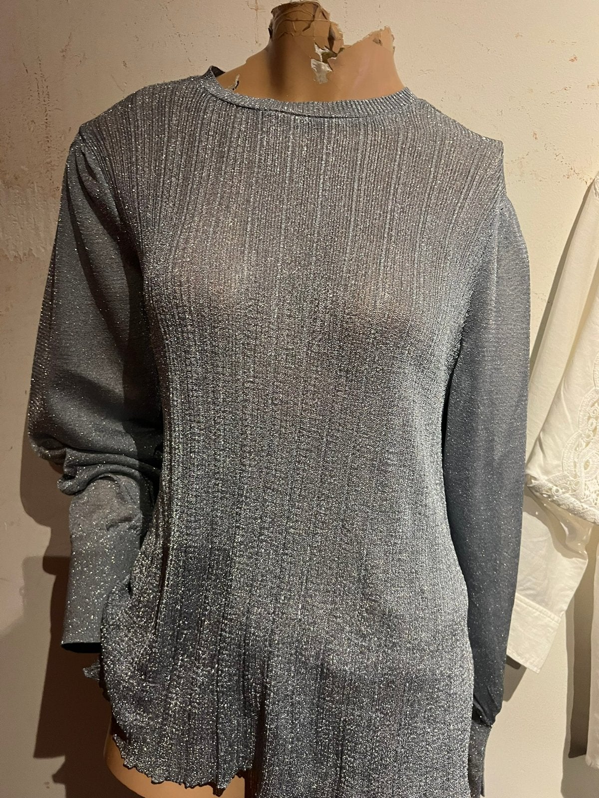 ZARA trui maat L zilver ZGAN, F, G, Zara, Maat 42/44 (L)