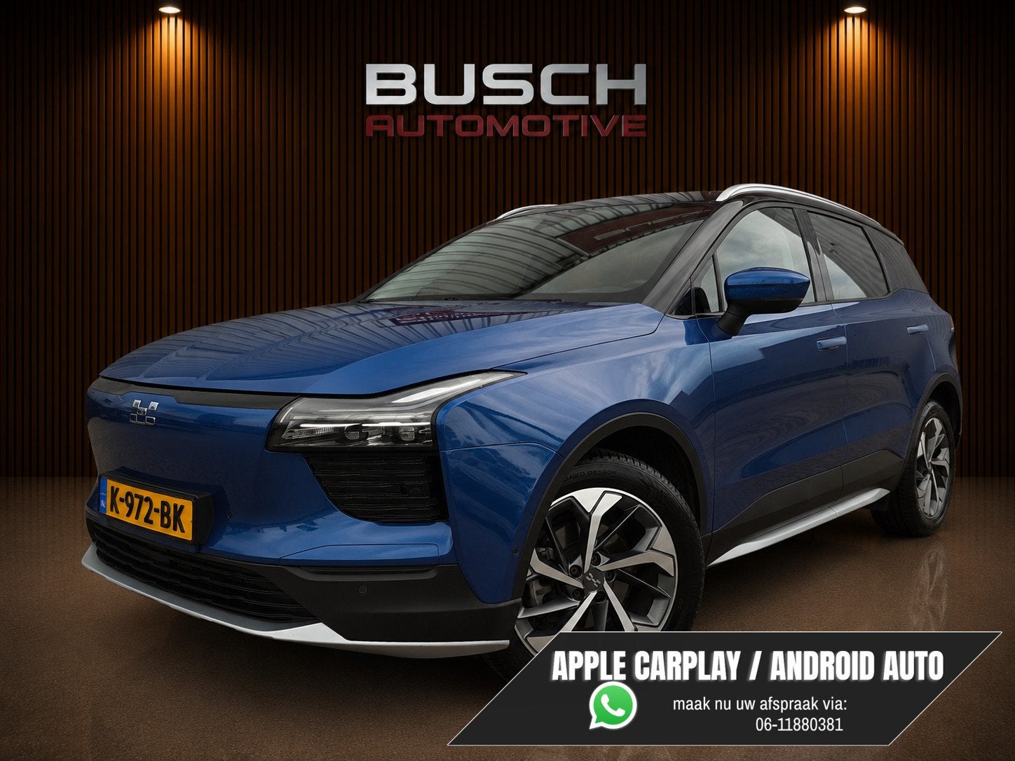 Aiways U5 63kWh Showroom |360° Camera | Apple CarPlay | ACC, Auto's, Aiways, Dealer onderhouden, U5, Gebruikt, Zwart