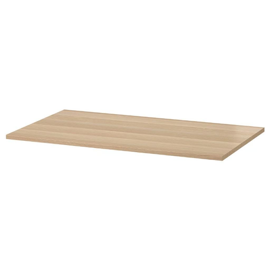 Ikea KOMPLEMENT Plank, wit gelazuurd eikeneffect, 100x58 cm, Ophalen, Met plank(en), Licht eikenhout, Nieuw