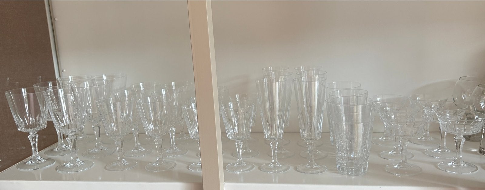 36-delige set kristallen glazen, Ophalen