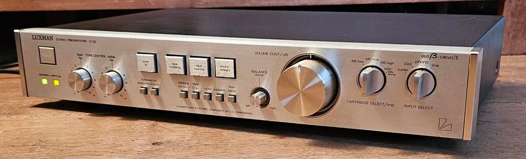 Luxman C02 Duo Beta Class A vintage topper MM/MC+garantie !, Audio, Tv en Foto, Versterkers en Receivers, Overige merken, Ophalen of Verzenden