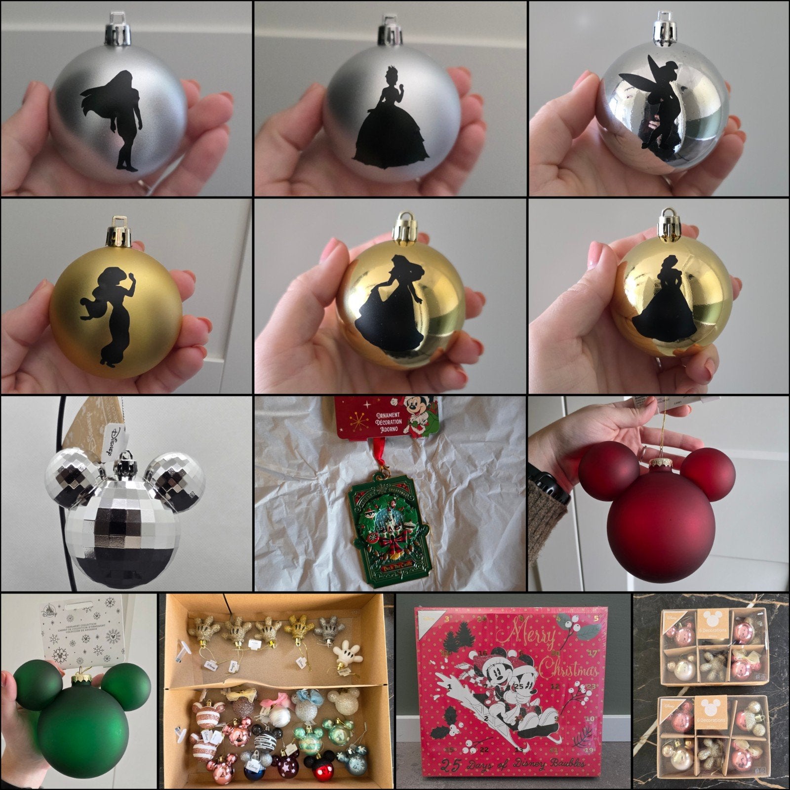 Disney kerstballen kerstbal ballen kerstbal kerstboom hanger, Ophalen of Verzenden, Nieuw
