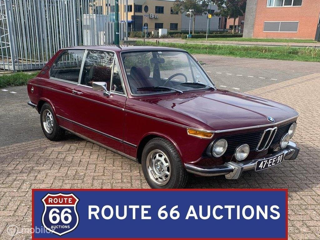 BMW 2002 tii Touring | 1974 | Route 66 Auctions, Overige carrosserieën, Zwart, Bedrijf, Handgeschakeld