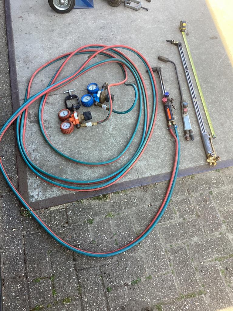 Autogeen snijbranderset., Doe-het-zelf en Verbouw, Gereedschap | Lasapparaten, Ophalen, Gloor, Gebruikt, Overige typen
