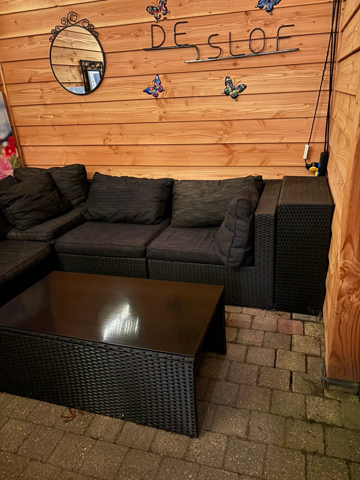 Gratis loungeset, Tuin en Terras, Ophalen, Gebruikt, Loungeset