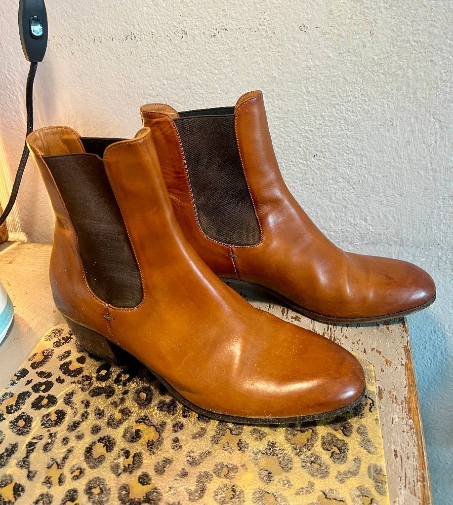 Pantanetti design laarsjes cognac leer enkellaarzen 40 zgan, Kleding | Dames, Schoenen, Bruin, Lage of Enkellaarzen, Ophalen of Verzenden