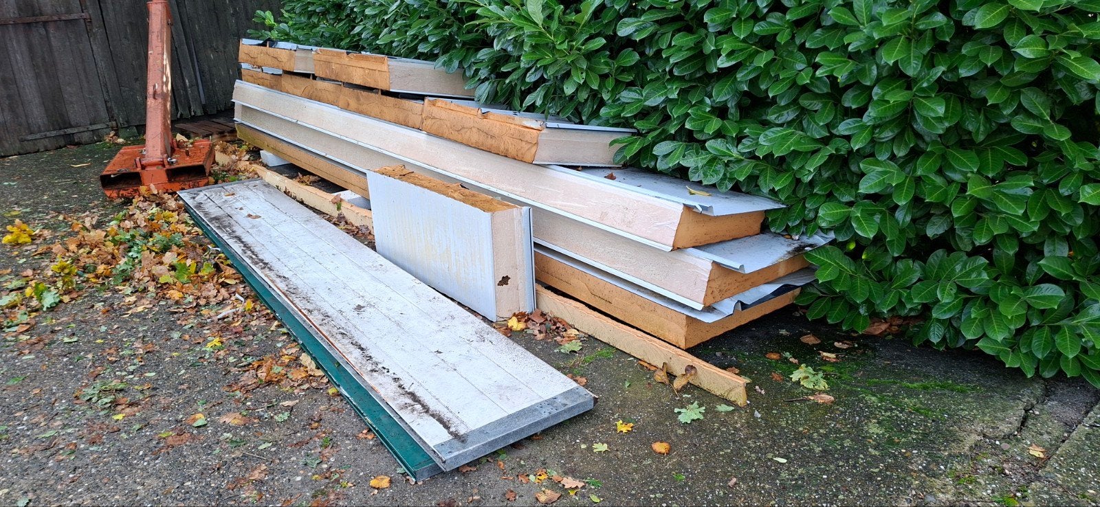 Reststukken dakplaat sandwichpaneel, Ophalen, Hardschuim (Pir), Minder dan 5 m²